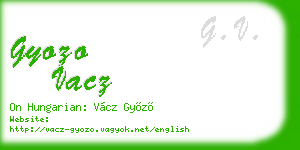 gyozo vacz business card